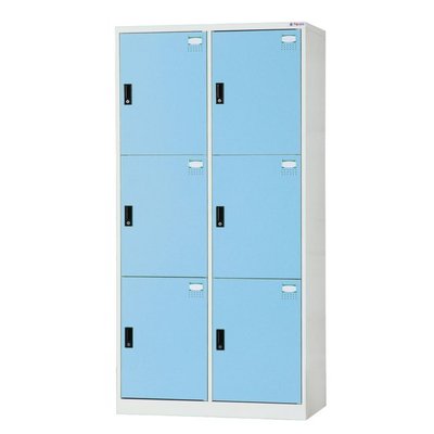 【DS15-6】六人用置物櫃(全鋼製)(藍色) HDF-2506C