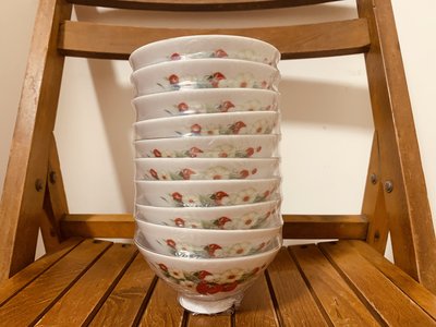 絕版 早期小草莓飯碗 銀線 草莓京碗 大同碗 大同飯碗 大同瓷器 大同磁器 讓藏 普普風 復古