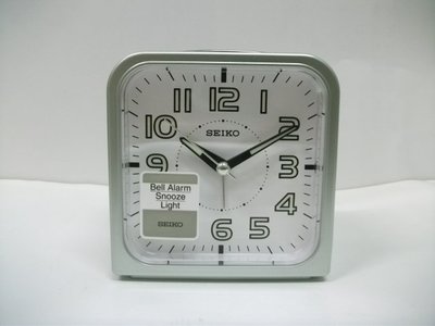 [裕明鐘錶] 日本精工 SEIKO 靜音秒針/貪睡/燈光 超大鈴聲鬧鐘-QHK025