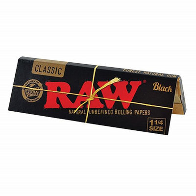 🚀WASA-瑞豐店🚀 RAW Black 1¼ 黑標 長版捲菸紙 76mm (50入)