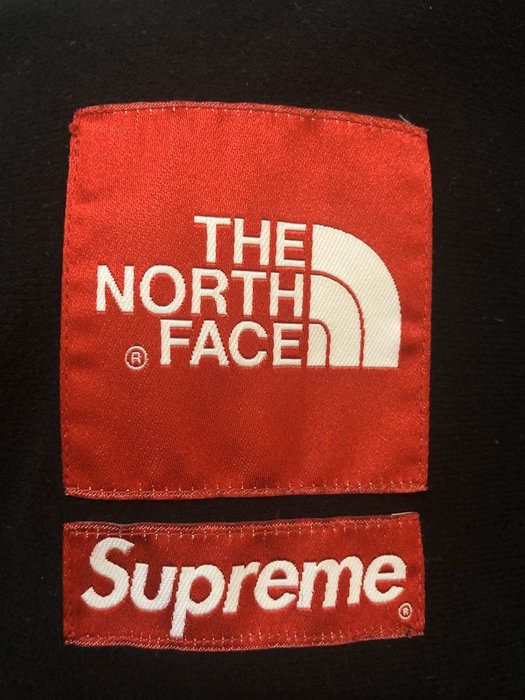 north face supreme red bandana