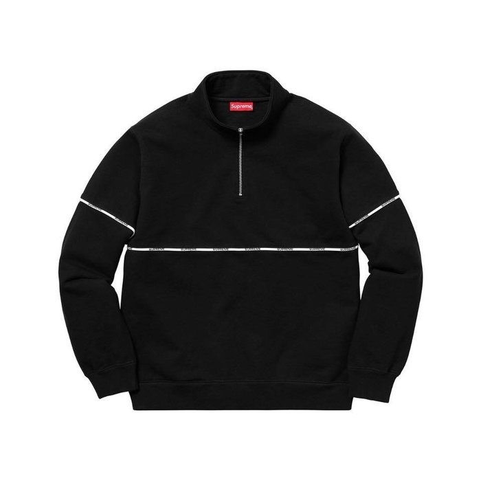 supreme half zip sweatshirt