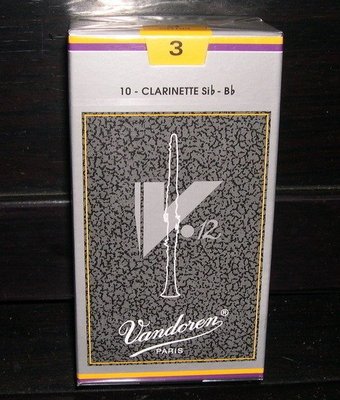 【華邑樂器27002-4】法國 Vandoren V12銀盒 豎笛竹片-3 1/2號(最新單片新包裝)