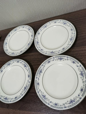 日本回流瓷器明頓MINTON餐盤四只細節如圖,底部劃標