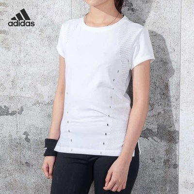 100原廠％Adidas愛迪達運動短袖女 ENGINEERED TEE 圓領速干透氣運動T恤FH8070