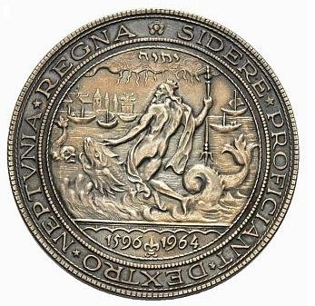 尼德蘭銀章 1964 Netherlands and West Friesland Silver Medal.