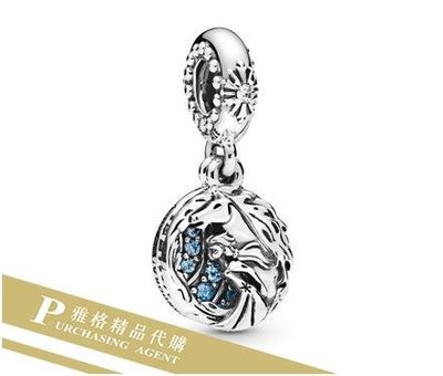 雅格時尚精品代購Pandora 潘朵拉 迪士尼艾莎與諾可吊墜 925純銀 Charms 美國代購