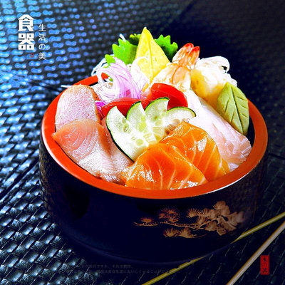 現貨 日式鰻魚盒便當盒商務壽司盒塑料日韓料理壽司飯盒帶蓋碗特色面碗可開發票