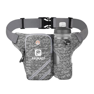 【精選好物】 PAUKAOT跑步腰包 帶水壺手機包 大容量手機袋 運動手機腰包 登山腰包 馬拉松腰包 多功能腰包 包包