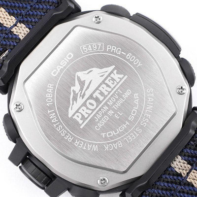 卡西歐錶帶替換 卡西歐手錶配件 替換卡西歐GA2000尼龍帆布錶帶PRG600/650/PRW6600登山系列表帶24