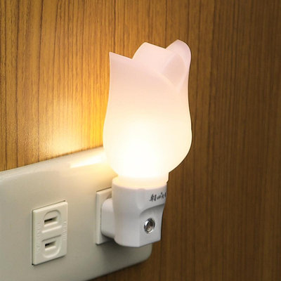 朝日電工LED鬱金香光控式自動小夜燈 LED-401A
