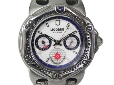 三眼錶 [LICORNE 0631]  力抗錶(獨角獸) 1994奧運紀念錶[白色面] 石英表/軍表