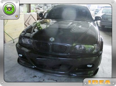 泰山美研社20101902 寶馬 BMW E46 M3 前保桿 前大包 PP塑膠材質含霧燈通風網牌照板