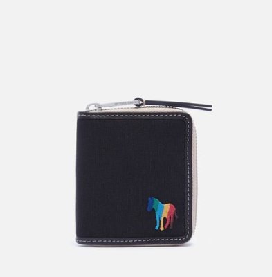 代購PS Paul Smith Men's Zip Rainbow Zebra Wallet型男休閒時尚零錢包卡夾