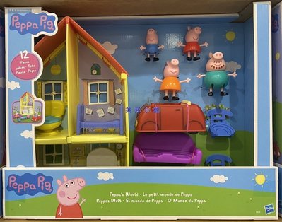 美兒小舖COSTCO好市多線上代購～Peppa Pig 粉紅豬小妹佩佩豬的家小紅車遊戲組(1盒裝)