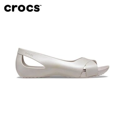 【熱賣精選】Crocs女鞋夏季新款卡駱馳賽麗娜女士平底鞋時尚涼鞋沙灘鞋206106
