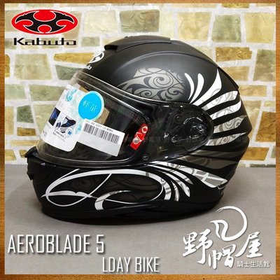 三重《野帽屋》OGK Kabuto AEROBLADE-5 空氣刀5 全罩 安全帽 2018花色。LB 消光