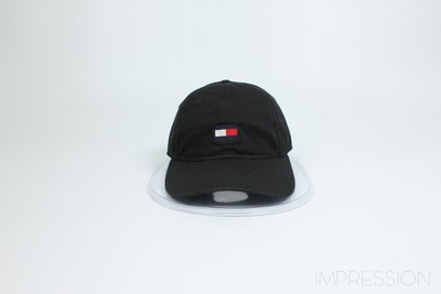 【IMP】Tommy Hilfiger Classic Flag Cap 基本款 老帽 帽子 黑色 大Logo