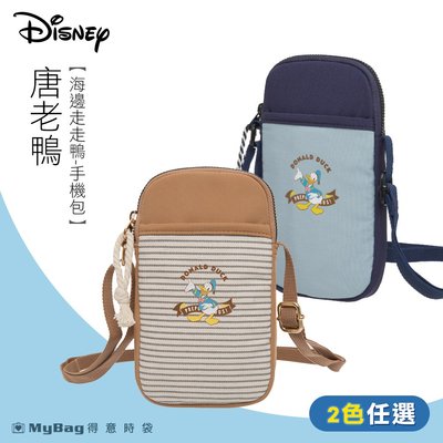 Disney 迪士尼 側背包 唐老鴨 海邊走走鴨 手機包 隨身小包 斜背包 PTD22-C5-23 得意時袋