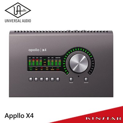 【金聲樂器】Universal Audio Apollo X4 Thunderbolt 錄音介面
