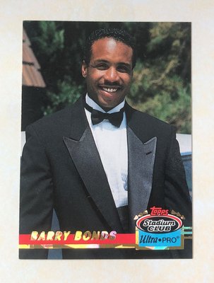 MLB Barry Bonds 全壘打王 1993 Topps Stadium Club Ultra Pro 傳奇 金字