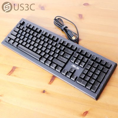 【US3C-板橋店】華碩 ASUS GK1050 RGB 機械式鍵盤 凱華青軸 巨集個人化設定 防鬼鍵 人體工學鍵帽 電競鍵盤 二手鍵盤