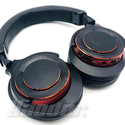 【福利品】鐵三角 ATH-WS990BT 黑紅 (1) 無線耳罩式耳機 ☆ 無外包裝 ☆ 免運 ☆ 送收納袋