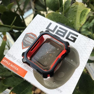 Apple Watch SE 7系列6 543 42 44mm 的錶殼用於 UAG 鋼化保護殼保險槓全蓋