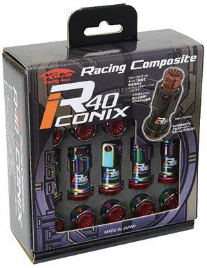 【翔浜車業】KYO-EI RACING COMPOSITE R40 CONIX鍛造輪圈防盜螺帽組(中心蓋樹脂)(鈦彩)