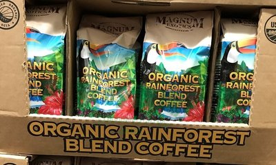 ♈叮叮♈ 貨到付款 COST 熱帶雨林 Magnum 有機 咖啡豆 2磅 907g 咖啡店 辦公室 團購 公司
