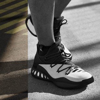 Adidas ADO CRAZY EXPLOSIVE BOOST 麂皮 慢跑鞋 米白黑 BY2868