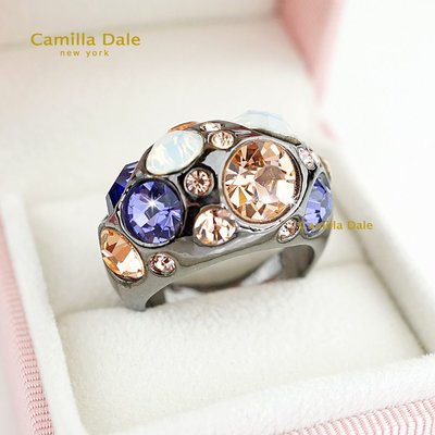 CamillaDale 夢寶星時尚水晶戒指(紫)【零碼特惠出清】