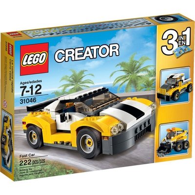 【晨芯樂高】LEGO  三合一Creator創作系列 31046 高速黃色汽車