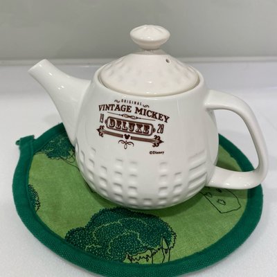 迪士尼 米其 陶瓷茶壺 水壺,咖啡壺