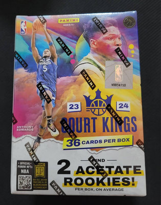 (未拆盒卡) 2023-24 NBA Court Kings 手雷 球員卡盒 A