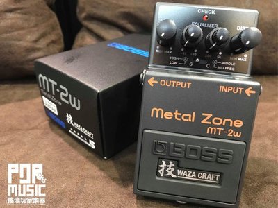 【搖滾玩家樂器】全新 公司貨 免運 BOSS MT-2W 破音 效果器 METAL ZONE MT2 W