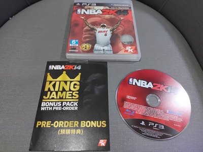 絕版經典遊戲 含預購特典 小皇帝詹姆斯特典包未刮 PS3 NBA 2K14 2014 中英文合版