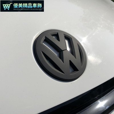 VW 福斯 0917款 Scirocco 前標 後標 替換式 黑武士車標 中網標改裝 立體標-優美精品車飾