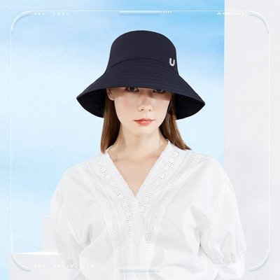 帽子UV100防曬帽女防紫外線夏季新款休閑太陽帽折疊大檐遮陽帽子22405