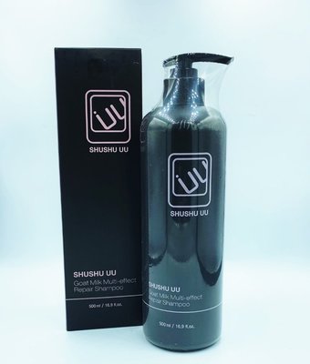 【SHUSHU UU】黑色升級版 山羊奶洗髮乳 500ml