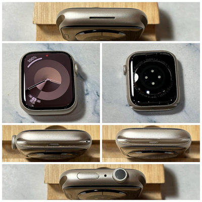 二手品 Apple Watch Series 8 S8 45mm GPS版 星光 白色 A2771 保固中【346】