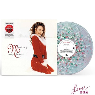 現貨 Mariah Carey Merry Christmas 限量彩膠黑膠LP圣誕節禮物 |