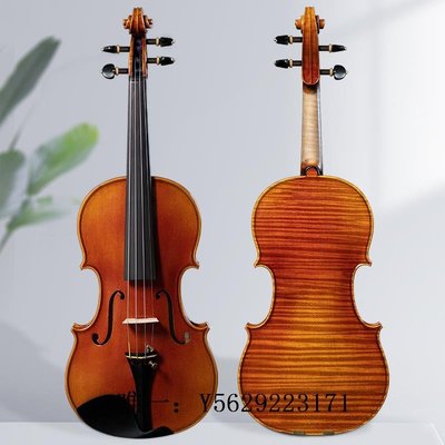 小提琴愛琴海成人兒童專業考級獨奏演奏小提琴純手工獨板歐料整板小提琴手拉琴