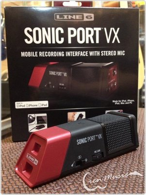 『立恩樂器』Line 6 Sonic Port VX 隨身 錄音介面 錄音卡 錄音 支援 IOS 系統