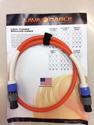 【金聲樂器】 Lava Cable 喇叭線 Tephra 90cm Speakon 美國製 終身保固