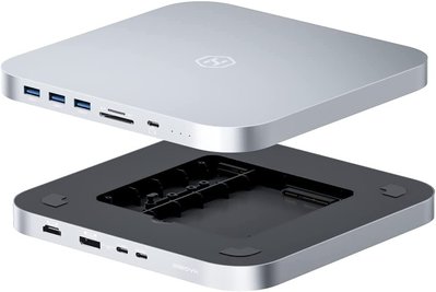 【樂活時尚館】三代Hagibis海備思Mac Mini M1/M2擴充底座 支援M.2硬碟 DP1.4 HDMI三螢幕