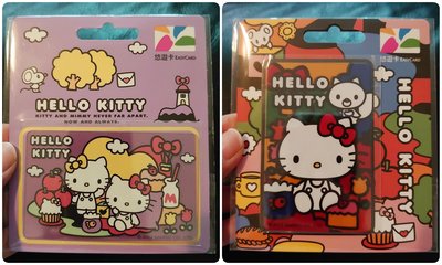 【悠遊卡】三麗鷗Hello Kitty-Cutie Land-Pinky+Colorful 一組兩張(透明卡)