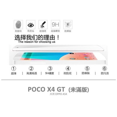 shell++MI 小米 POCO X4 GT 半版玻璃貼 透明 未滿版 半版 不滿版 玻璃貼 9H 鋼化膜 保護貼