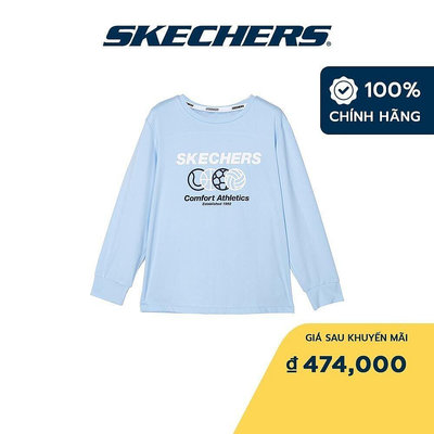 CCの屋Skechers 男童日常長袖 T 恤 - P323B021-02NL