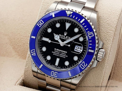 【經緯度名錶】ROLEX 勞力士 SUBMARINER 126619LB 18白K金黑盤藍水鬼 藍色陶瓷錶圈 TLW77148